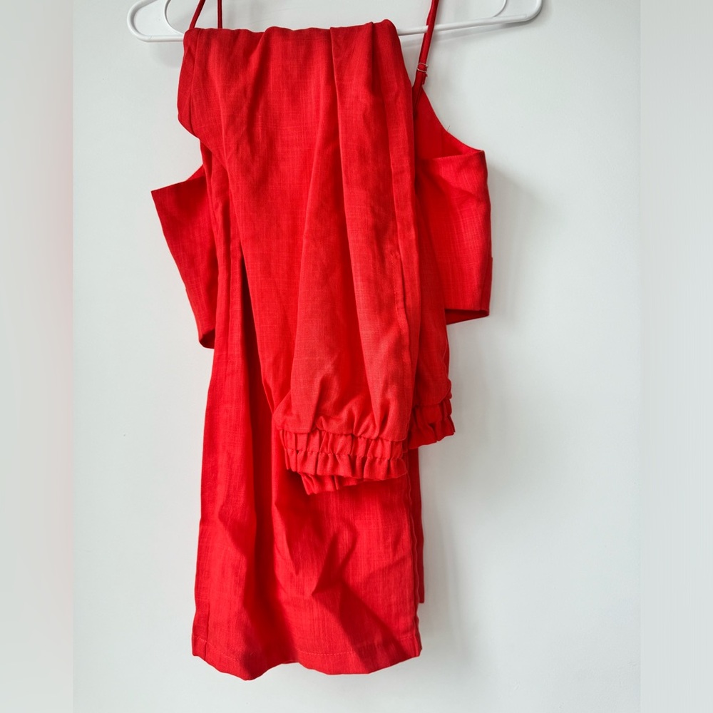 NWOT Lulus Two Piece Wide Leg Jumpsuit XS - Picture 5 of 6